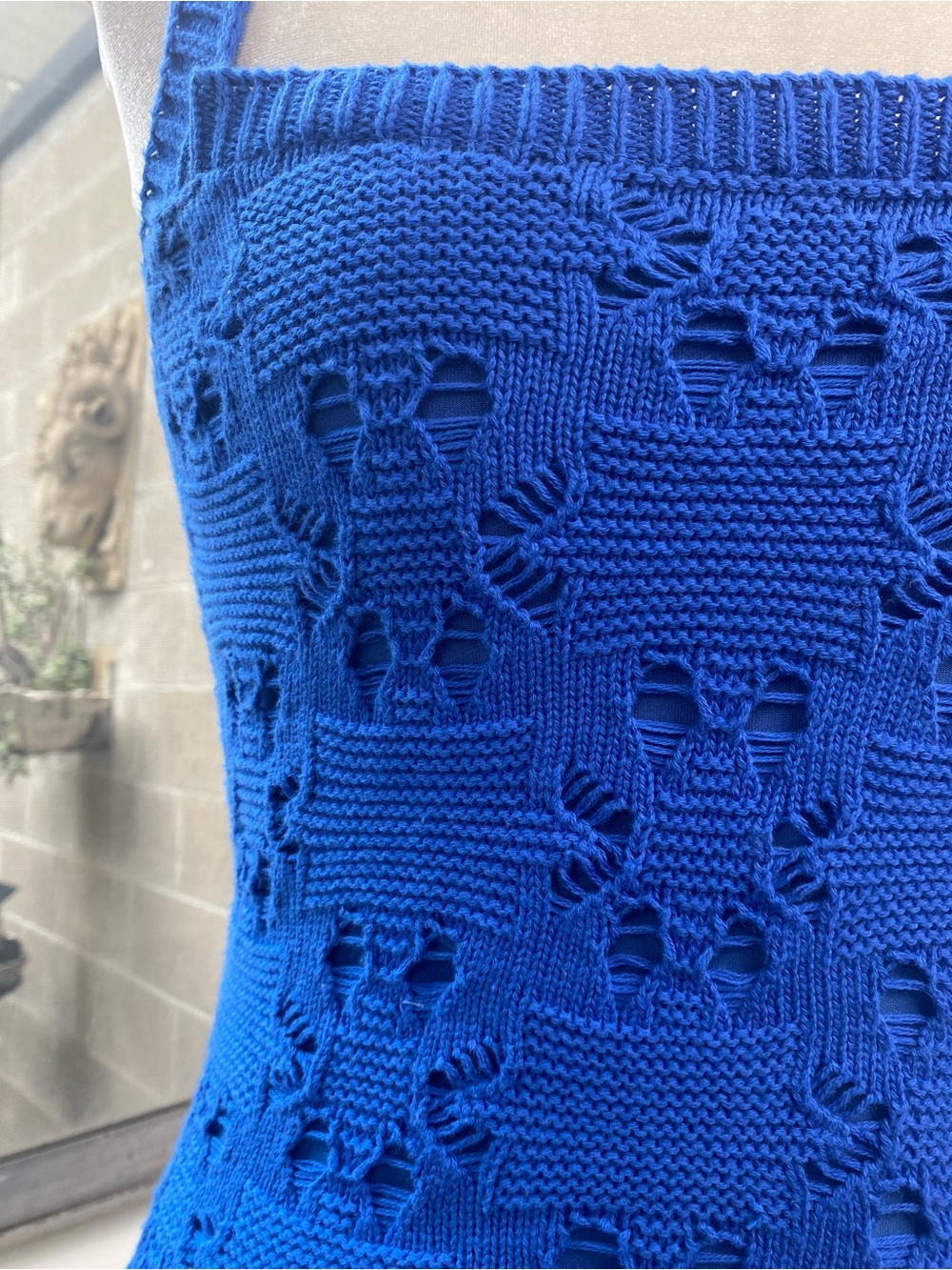 NWT Lost + Wander Cellyssa Knit Midi Dress in Cobalt Blue, Size XS/S - Picture 4 of 10